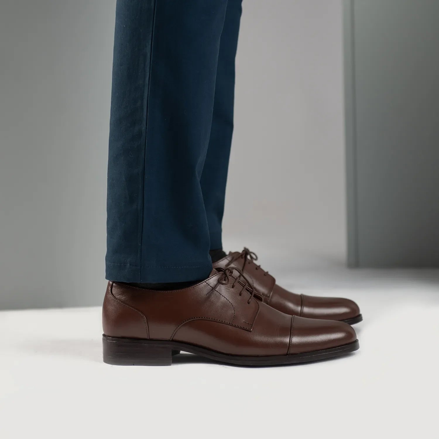 Orlaven Attorney Derby Brown Leather Shoes footwear image 8