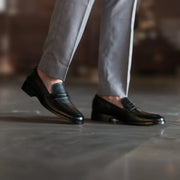 Orlaven Baxton Black Leather Loafers footwear image 8