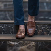 Orlaven Baxton Brown Leather Loafers footwear image 8