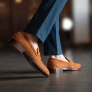 Orlaven Baxton Brown Suede Leather Loafers footwear image 8