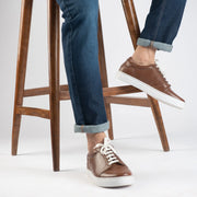 Orlaven Carter Runn Brown Leather Sneakers footwear image 8
