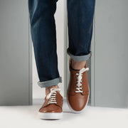 Orlaven Carter Runn Tan Leather Sneakers footwear image 8