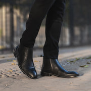 Orlaven Clarkson Chelsea Black Leather Boots footwear image 8
