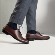 Orlaven Director Wholecut Maroon Leather Shoes footwear image 8