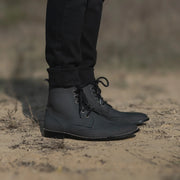 Orlaven Duster Brogues Derby Black Nubuck Leather Boots footwear image 8