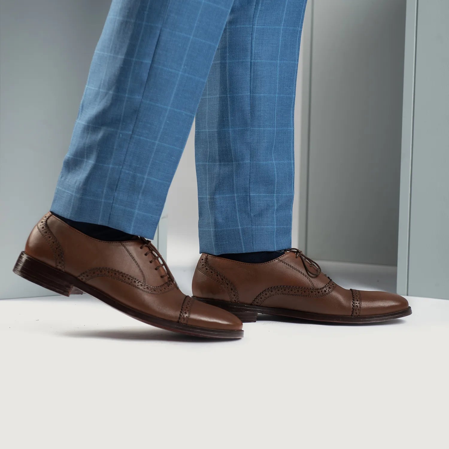 Orlaven Greyson Brogues Oxford Brown Leather Shoes footwear image 8