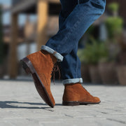 Orlaven Knight Derby Brown Suede Leather Boots footwear image 8