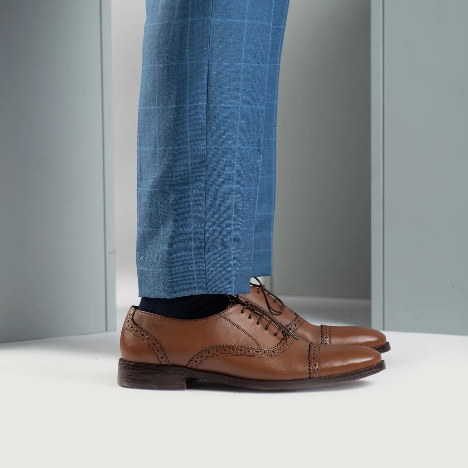 Orlaven Greyson Brogues Oxford Tan Leather Shoes footwear image 8