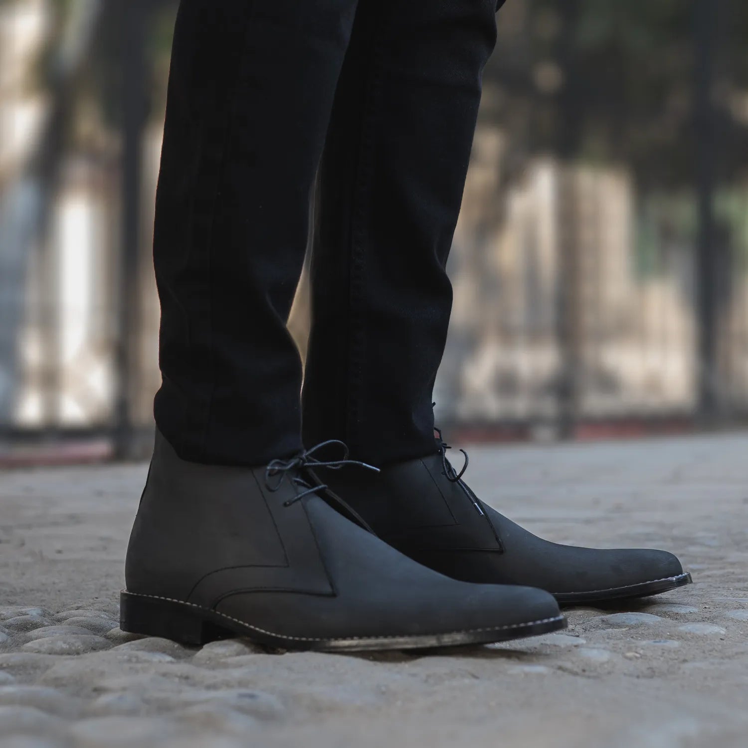 Orlaven Corry Chukka Black Nubuck Leather Boots footwear image 9