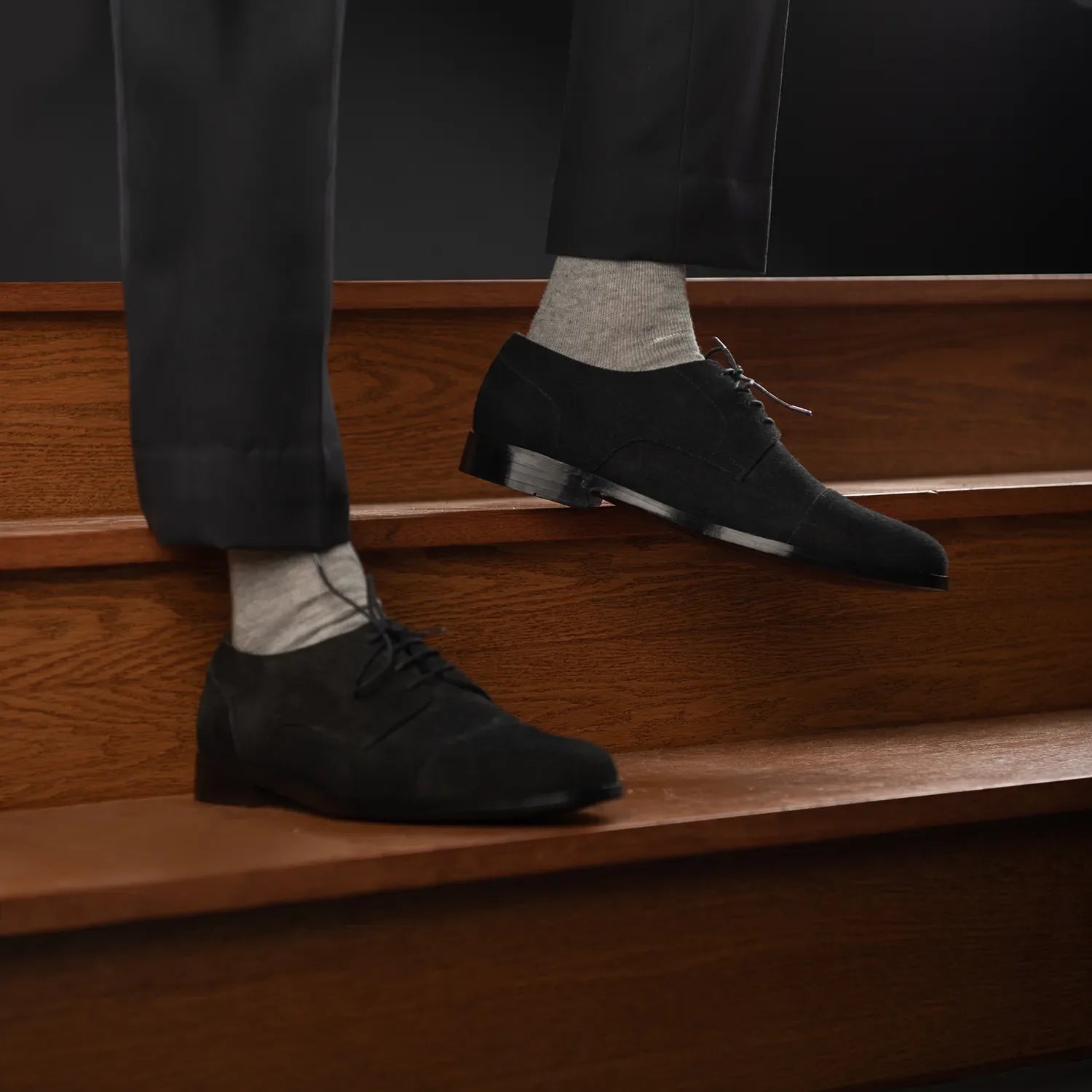 Orlaven Attorney Derby Black Suede Leather Shoes footwear image 9