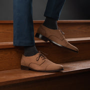 Orlaven Attorney Derby Brown Nubuck Leather Shoes footwear image 9