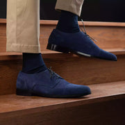 Orlaven Attorney Derby Midnight Blue Suede Leather Shoes footwear image 9