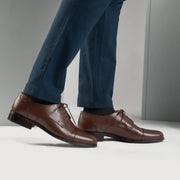 Orlaven Attorney Derby Brown Leather Shoes footwear image 9