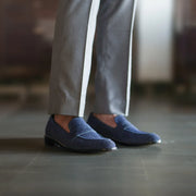 Orlaven Baxton Blue Suede Leather Loafers footwear image 9