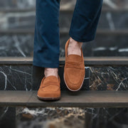 Orlaven Baxton Brown Suede Leather Loafers footwear image 9