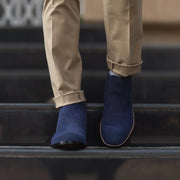 Orlaven Clarkson Chelsea Midnight Blue Suede Leather Boots footwear image 9