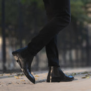 Orlaven Clarkson Chelsea Black Leather Boots footwear image 9