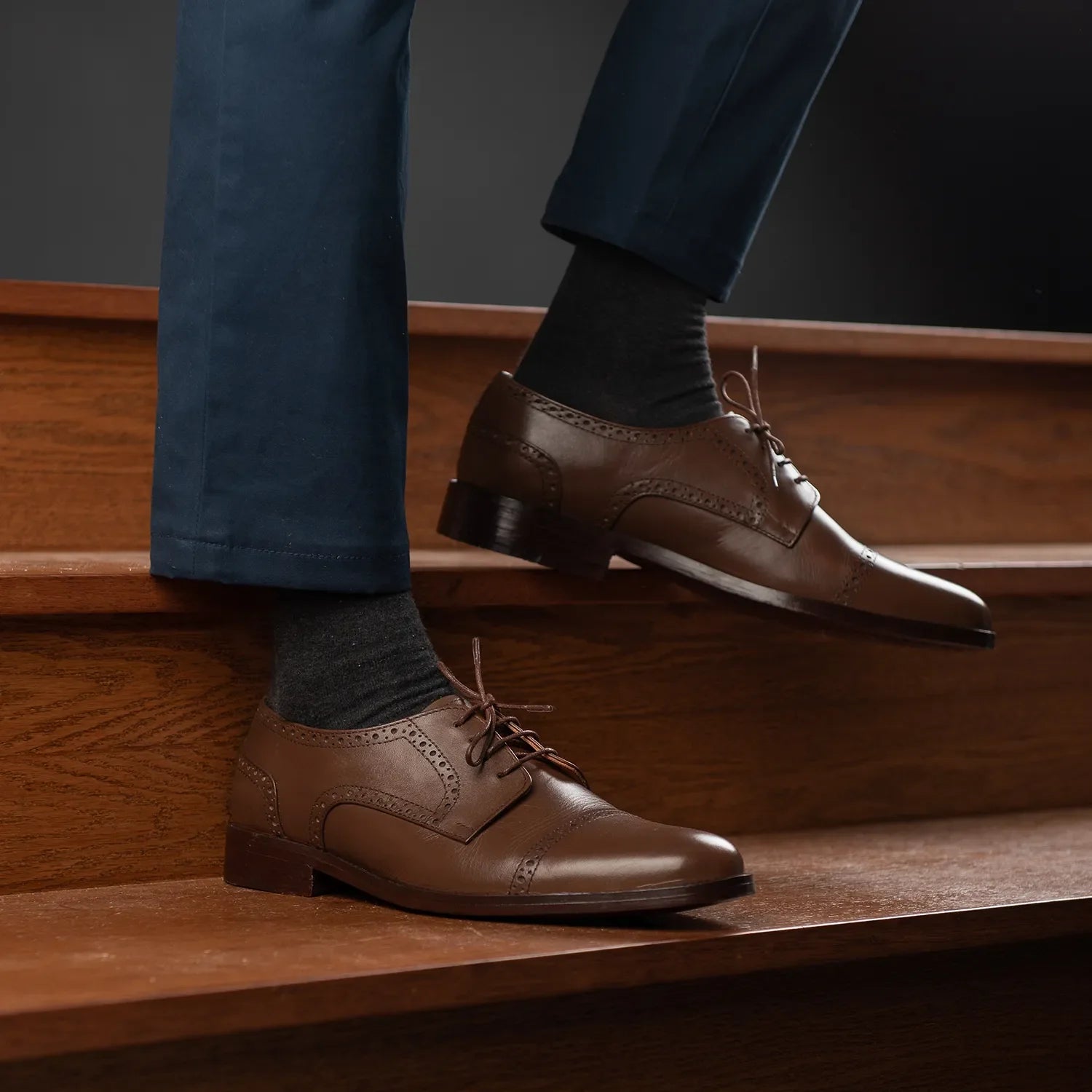 Orlaven Dirk Brogues Derby Brown Leather Shoes footwear image 9