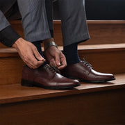 Orlaven Dirk Brogues Derby Maroon Leather Shoes footwear image 9
