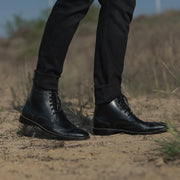 Orlaven Duster Brogues Derby Black Leather Boots footwear image 9
