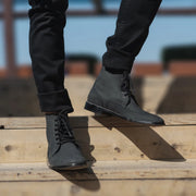 Orlaven Duster Brogues Derby Black Nubuck Leather Boots footwear image 9