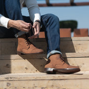 Orlaven Knight Derby Oil Pull-up Brown Leather Boots footwear image 9