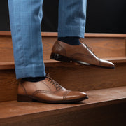 Orlaven Greyson Brogues Oxford Tan Leather Shoes footwear image 10
