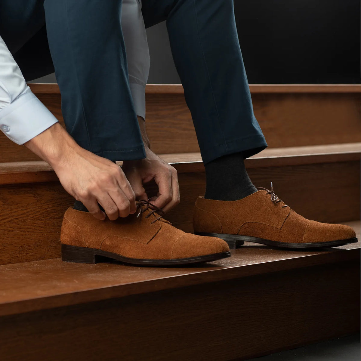 Orlaven Attorney Derby Brown Suede Leather Shoes footwear image 10