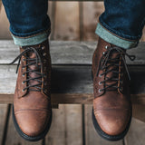 Styled On-Foot Perspective Demonstrating Ankle Fit & Silhouette on Model