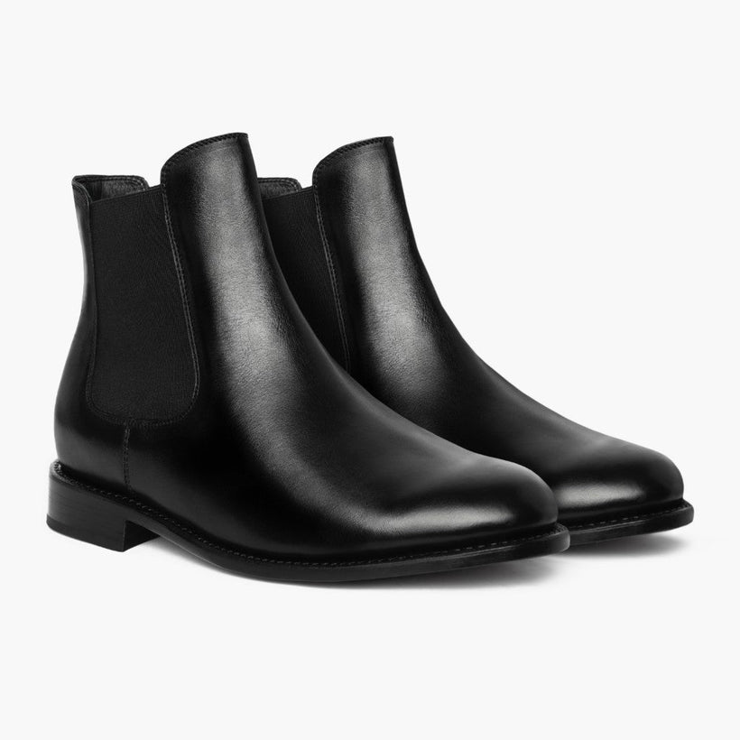 Cavalier Black Leather Boots