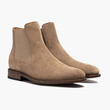 Cavalier Sandstone Leather Boots in Classic Full-Grain Leather - Lateral Side Profile View | Buy Online