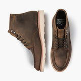 High-Traction Rubber Outsole & Lug Tread Pattern on Diplomat Burnt Copper Leather Boots