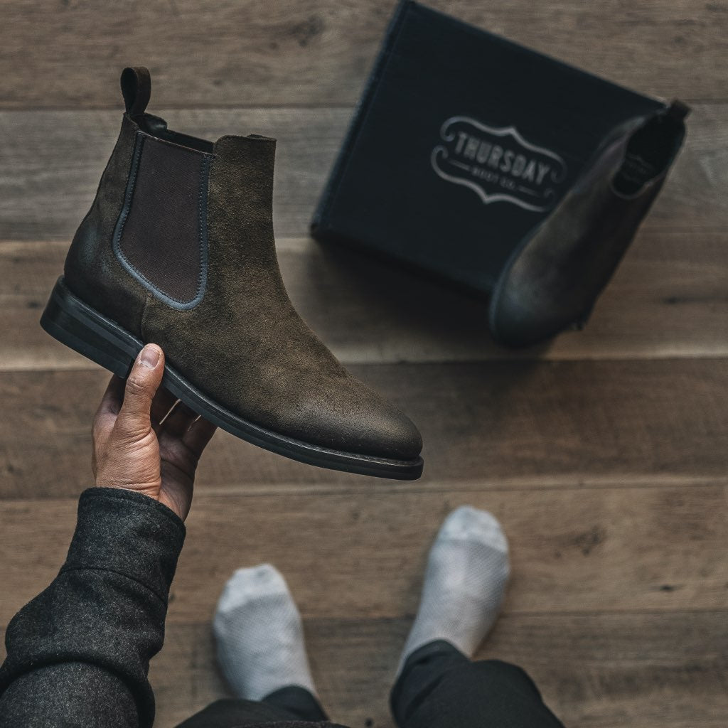 Orlaven Duke | Dark Olive Suede footwear image 6