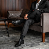 Styled On-Foot Perspective Demonstrating Ankle Fit & Silhouette on Model