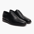 Executive Black Leather Sneakers