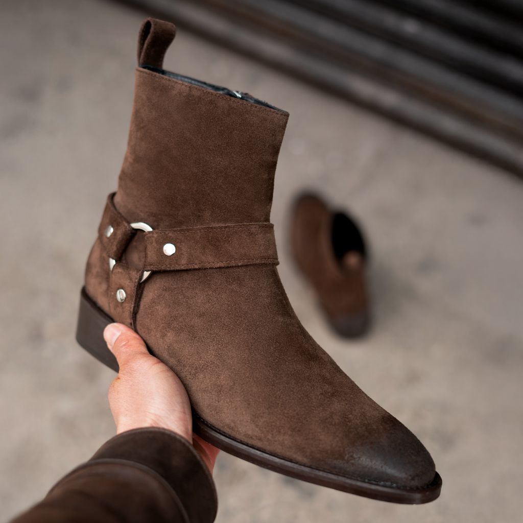 Orlaven Harness | Dark Brown Suede footwear image 8