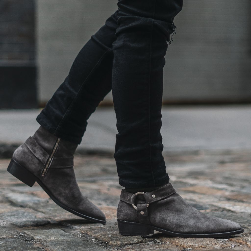 Orlaven Harness | Grey Suede footwear image 7