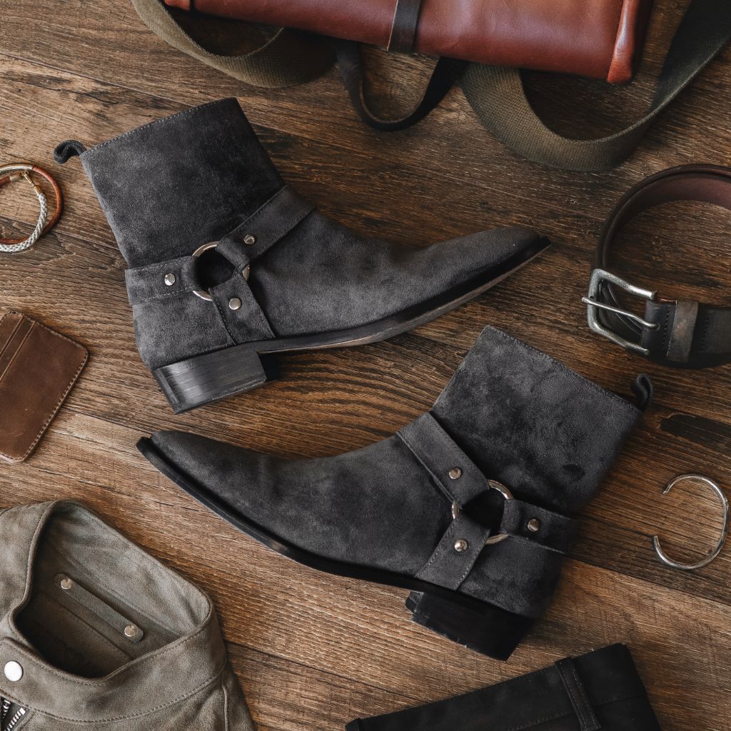 Orlaven Harness | Grey Suede footwear image 8