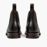 High-Traction Rubber Outsole & Lug Tread Pattern on Journeyman Cacao Leather Boots