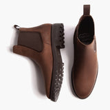 Legend Bourbon Leather Boots - Reinforced Heel Counter & Precision Double-Row Stitching Detail