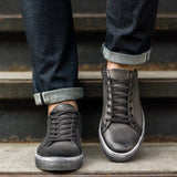 Styled On-Foot Perspective Demonstrating Ankle Fit & Silhouette on Model