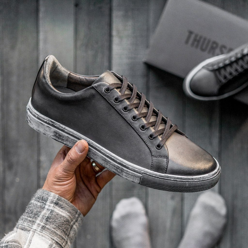 Orlaven Premier Low Top | Distressed Grey footwear image 8