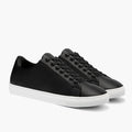 Premier Low Top Black Leather Sneakers