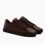Premier Low Top Old English Leather Sneakers For Men in Classic Full-Grain Leather - Lateral Side Profile View | Buy Online