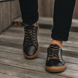 Styled On-Foot Perspective Demonstrating Ankle Fit & Silhouette on Model