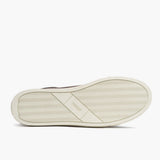 High-Traction Rubber Outsole & Lug Tread Pattern on Premier Low Top Coffee Leather Sneakers For Men