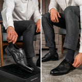 Styled On-Foot Perspective Demonstrating Ankle Fit & Silhouette on Model