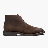 Mocha Full-Grain leather Boots - Goodyear Welt Construction & Front Toe Box Detail