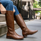 Styled On-Foot Perspective Demonstrating Ankle Fit & Silhouette on Model