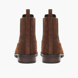 Duchess Glazed Ginger Leather Boots - Reinforced Heel Counter & Precision Double-Row Stitching Detail